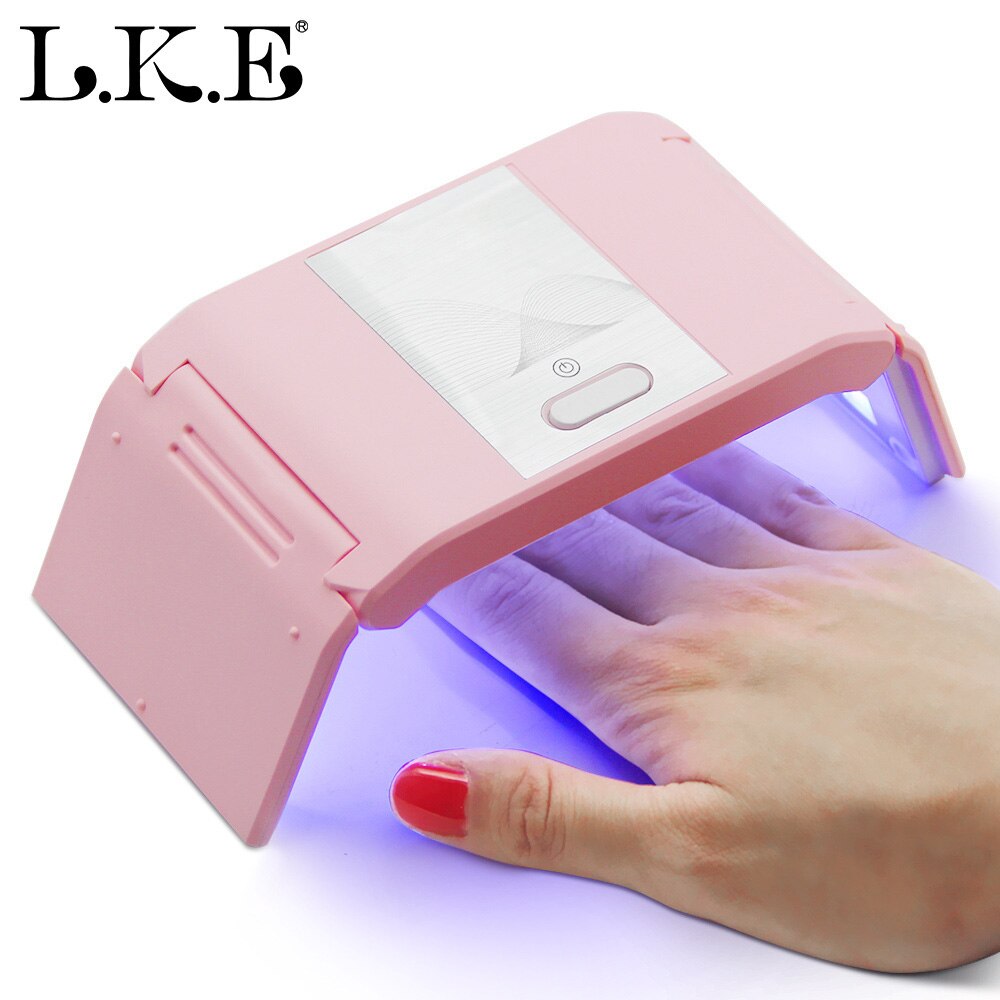 LKE 36W lámpara de secado de uñas UV LED para Gel barniz uñas Gel pulido 60S/99S/120S lámpara de sincronización secador de uñas para secado herramienta de Arte de uñas