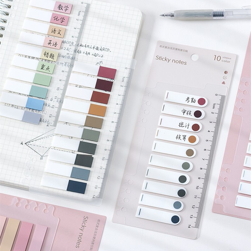 The9 Fresh Series Notebook Self-Stick Notes Schedule Self Adhesive Memo Pad Sticky Notes Bookmark Planner Stickers