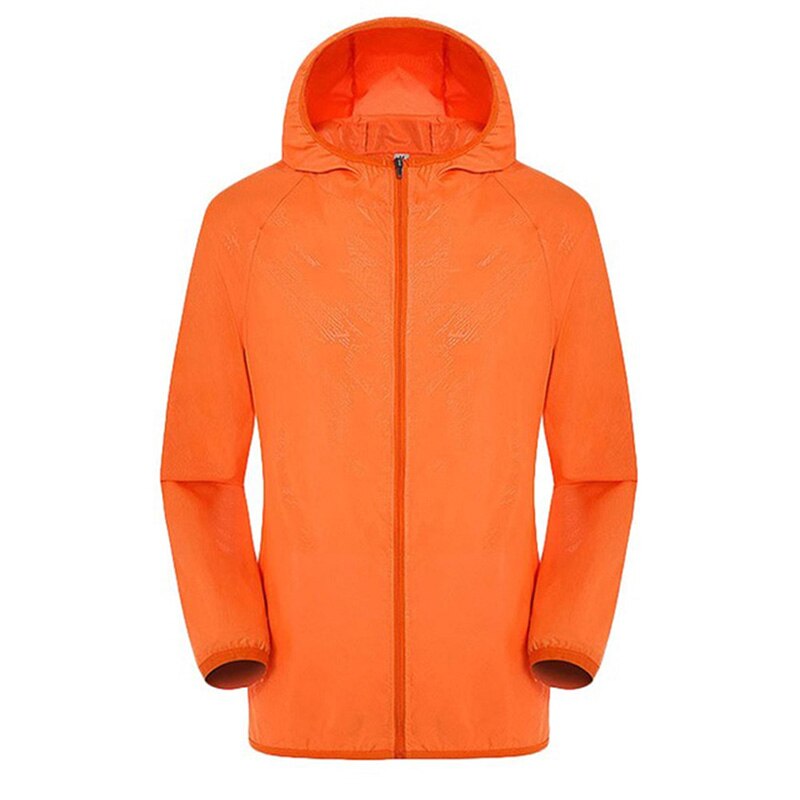 Spring Autumn Sun-Protective Coat Outdoor Hiking Sport Jackets Women Tops Quick-Dry Sports Jacket Women Sun protection Coat: orange / XL