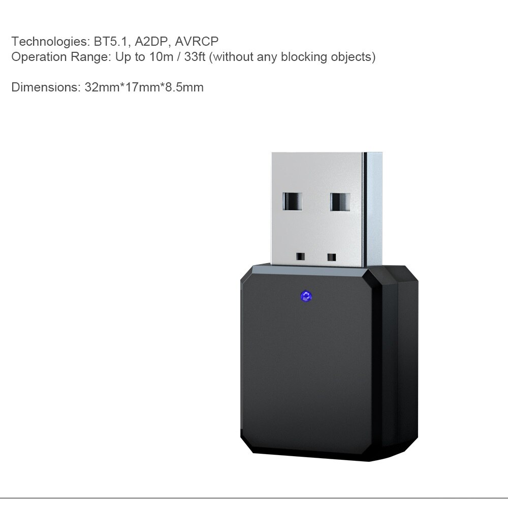 Bluetooth 5.0 voiture Kit sans fil musique 3.5Mm Aux Usb puissance Audio récepteur adaptateur Auto Bluetooth stéréo pour autoradio Mp3 Pc
