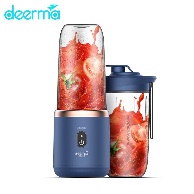 Xiaomi Deerma Portable Juicer Blender 400mL Lemon Squeezer Extractor Rechargeable Veggie Bullet Blender Ice Kettle for Outdoor
