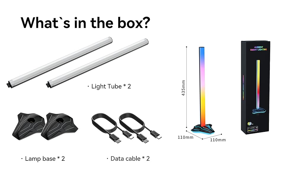 Smart Immersion Computer Monitor Sync LED RGBIC Li... – Grandado