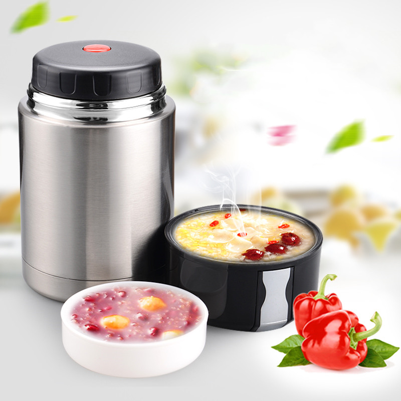 Boîte à déjeuner Thermos de grande capacité 800ML/1000ML, conteneurs portables en acier inoxydable pour aliments et soupe, flacons sous vide Thermocup