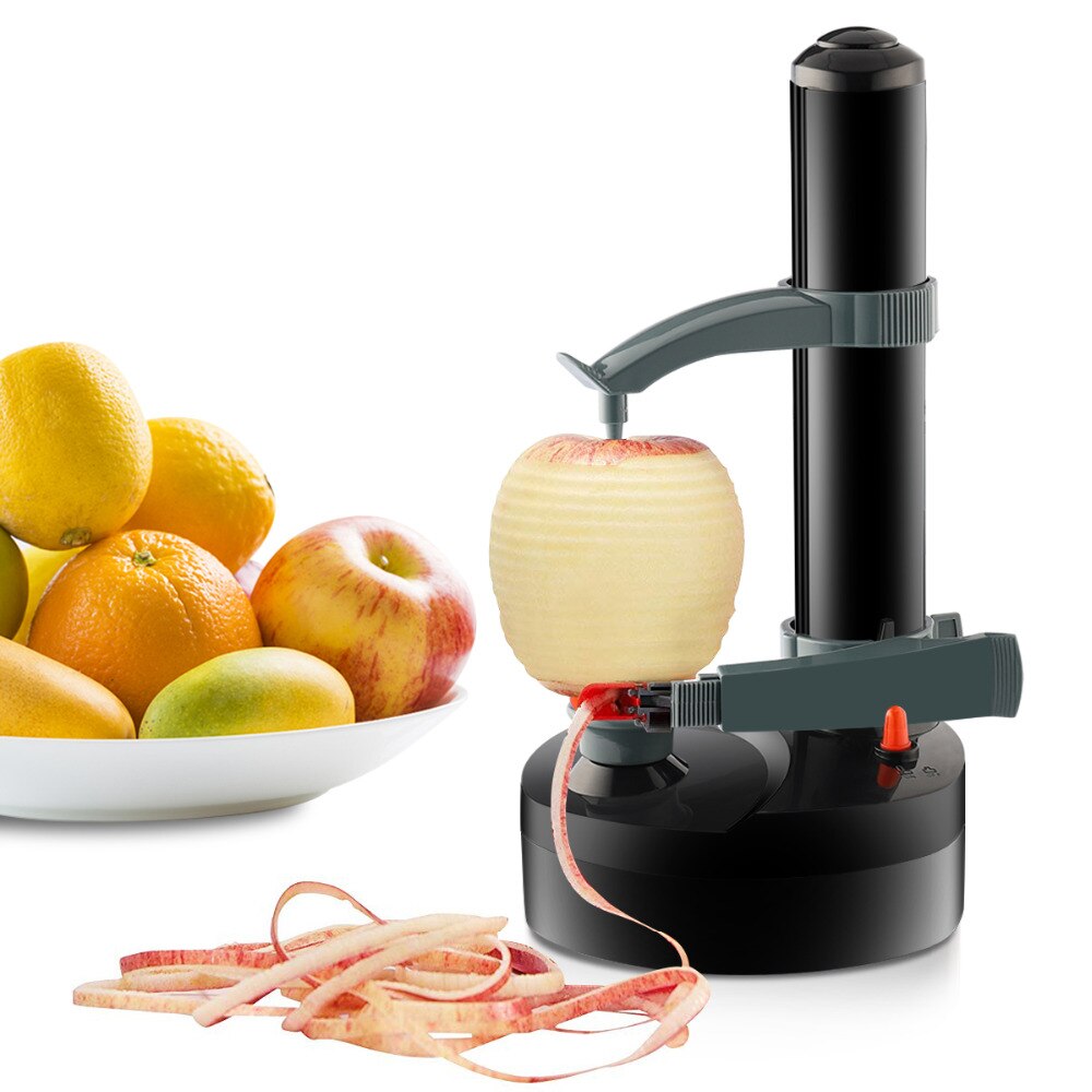 Multifunction Electric Fruit Vegetable Peeler Potato Peeler Machine Automatic Peeling Machine: Black