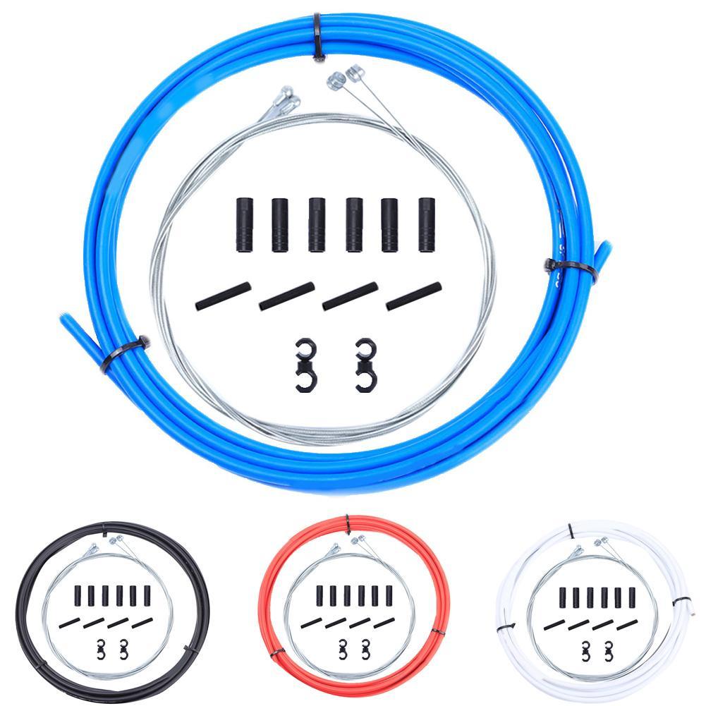 Bike Bicycle Front Rear Inner Outer Wire Brake Shifter Gear Derailleur Hose Housing Cable Kit MTB Road Bike Bicycle