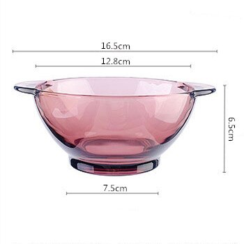 NUTRIUPS 4 stuks 23 cm glazen dinerborden, helder gehard glazen borden, glazen servies voor pasta, salade, vaatwasser en magnetron bestendig