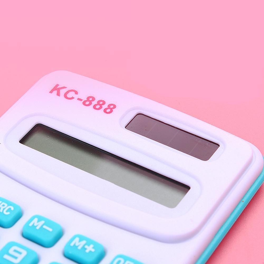 Bonbonfarbener, 8 mini-taschenrechner, zufällige büroartikel, kawaii-büro, leicht zu transportieren, schüler