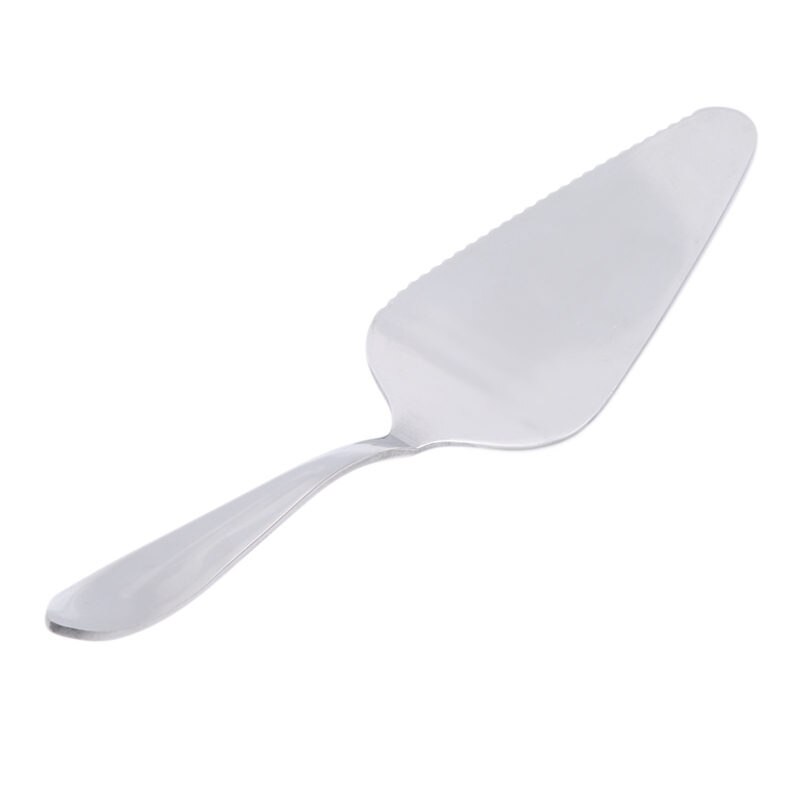 Useful Cake Server Stainless Steel Serrated Edge Blade Cutter Pie Pizza Server Cake Cutter Cake Holder Baking Kitchen Tools: silver  small