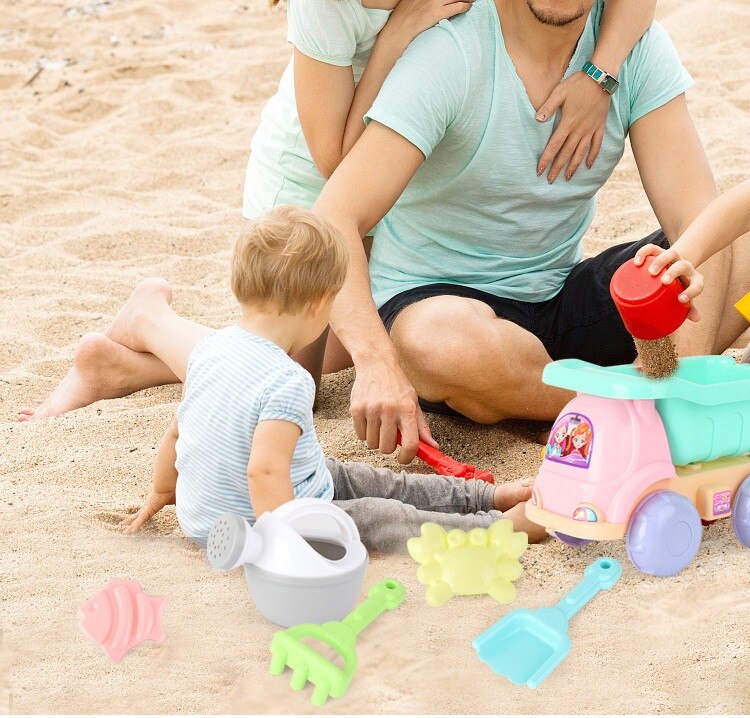 Kinderen Zand Doos Strand Speelgoed Zand Tafel Zand Emmer Set Zachte Rubber Strand Cube Eco Vriendelijke Kleurrijke Kasteel Emmer outdoor Fun