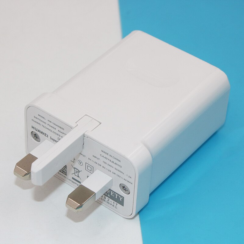 Huawei Super Charger 10V 4A Fast Supercharge Adapter 100CM 5A Type C USB Cable For Huawei Nova 6 7 P40 P30 P20 Pro Mate 20 30: Charger only