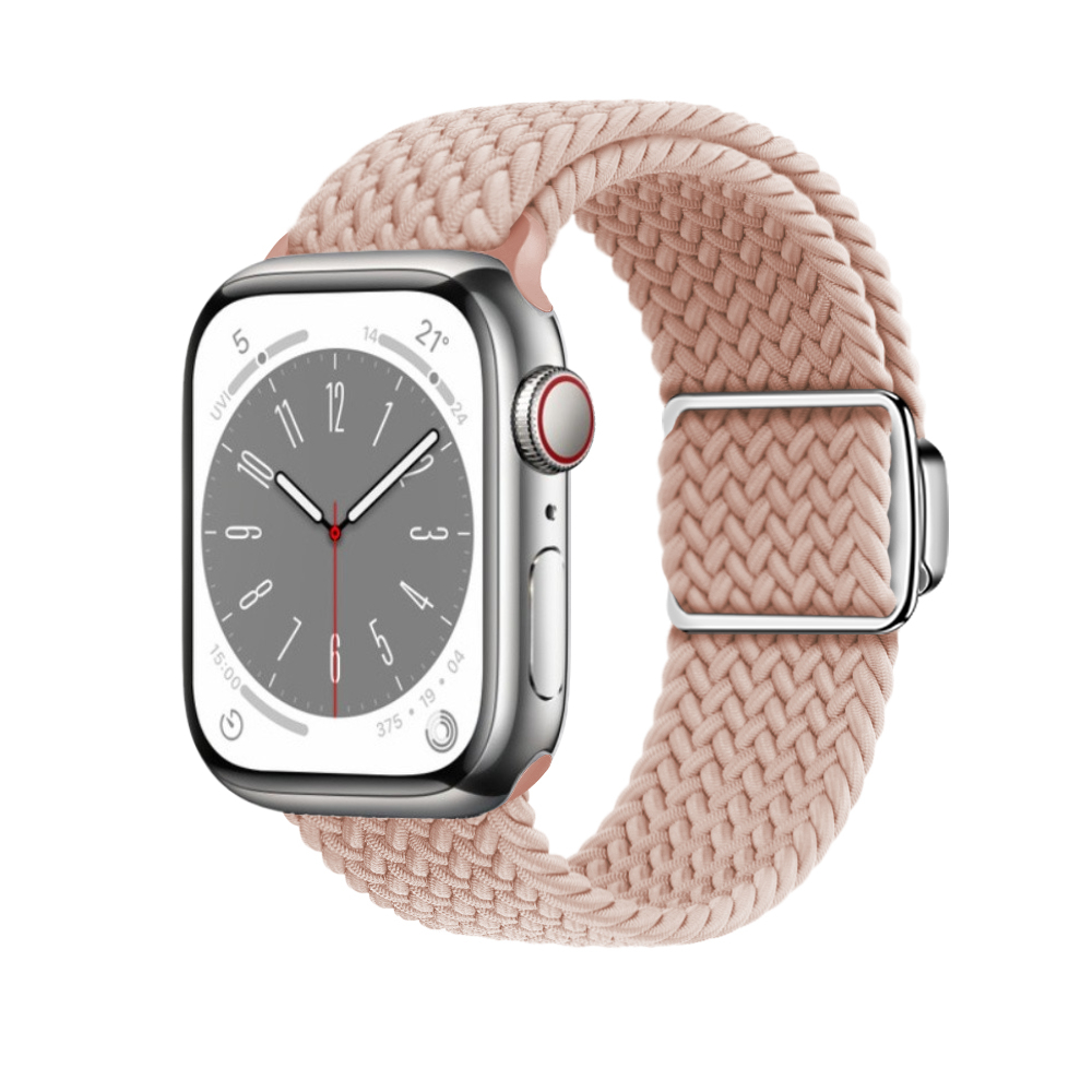 Nylon-Schlaufenarmband für Apfel Uhr Band 45 mm 44 mm 46 mm 42 mm 49 mm 41 40 38 mm Magnetarmband iWatch Serie Ultra 10 9 8 7 6 5 SE: Beige / 14mm