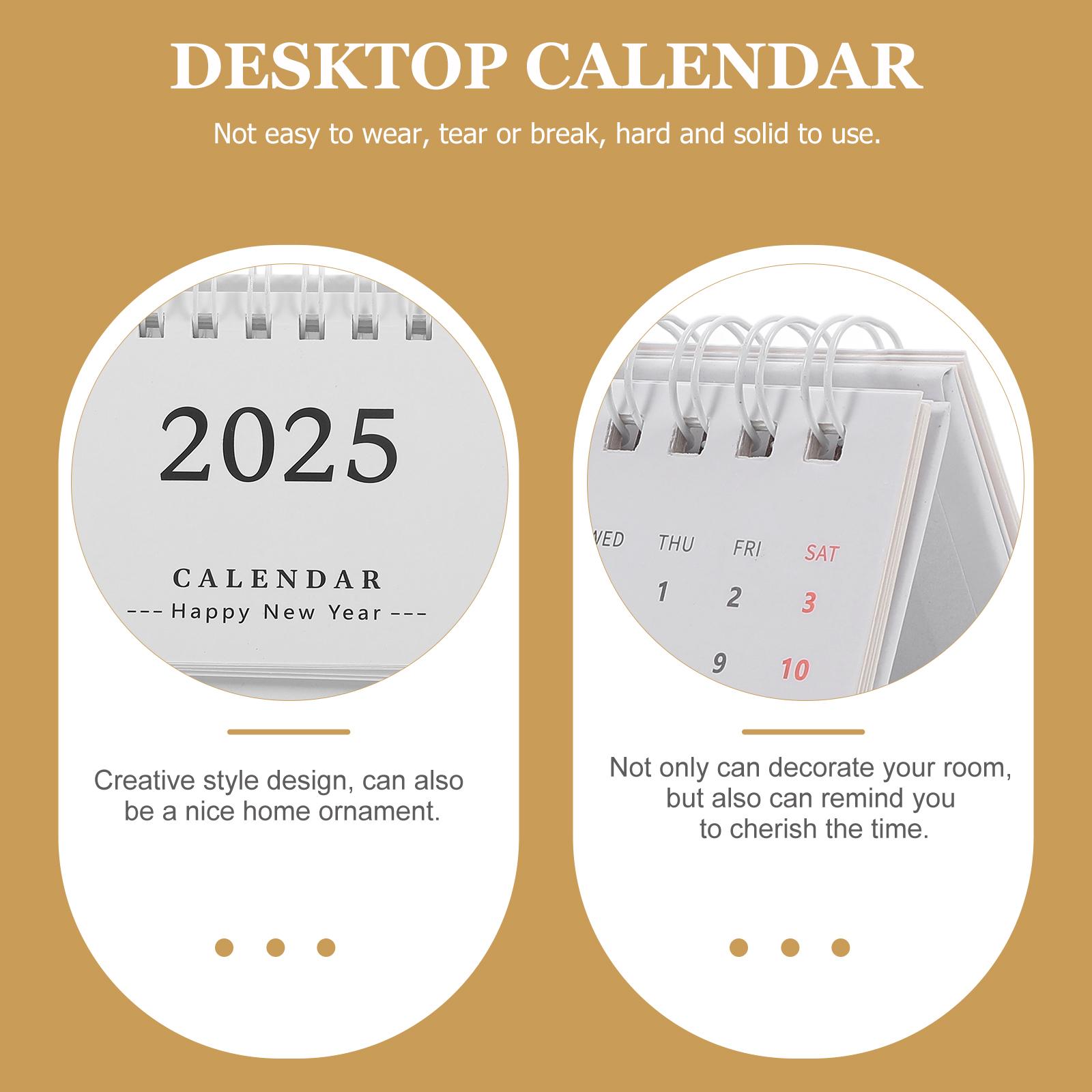 Desktop Calendar Simple Notepad Daily Use Standing Calendar Household Calendar Decorative Monthly Calendar Home Supply