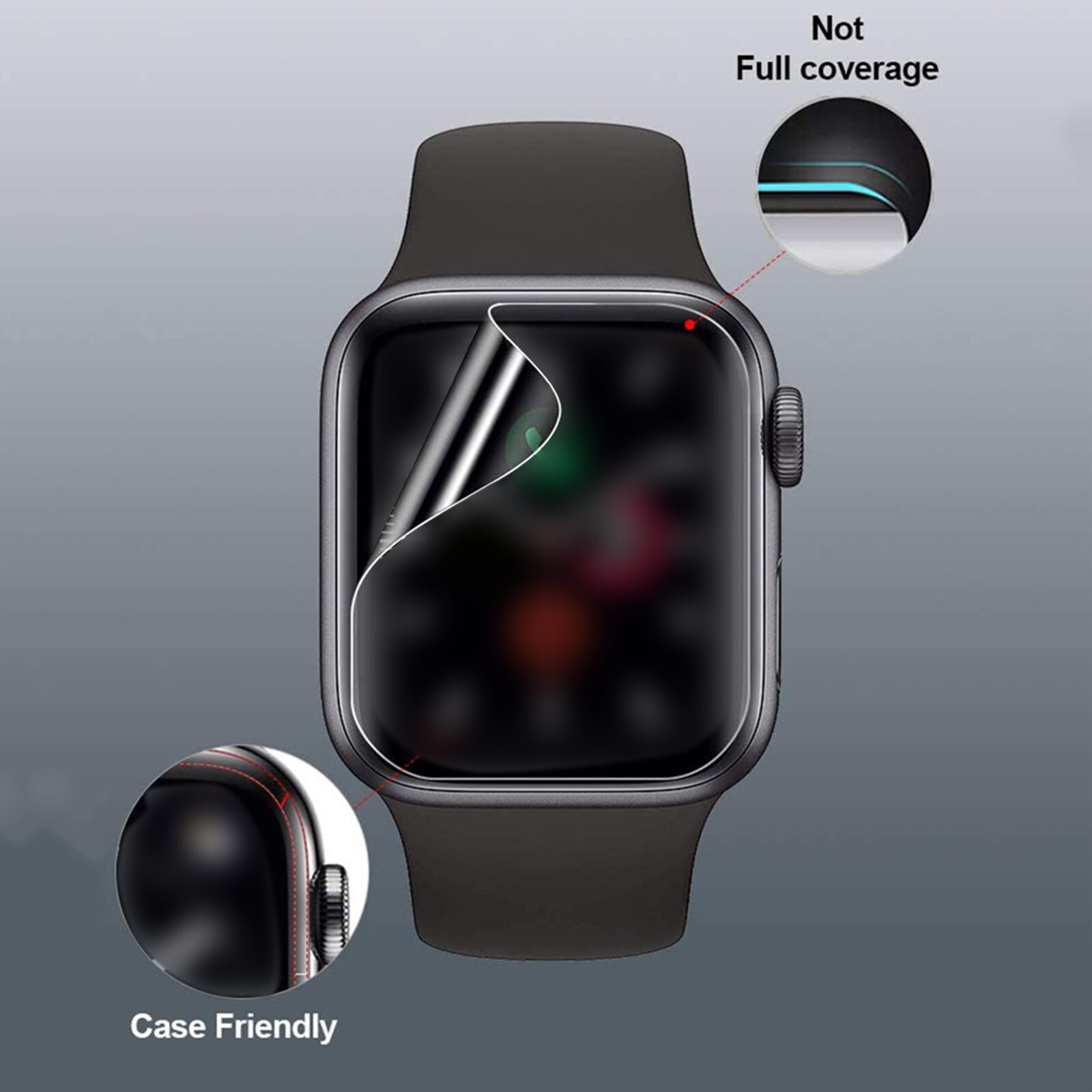 5/10Pcs Hydrogel Film Voor Horloge Se/Horloge 6 44Mm Screen Protector Ultra Dunne Beschermende Film oleophobic Coating Bubble Gratis Hd