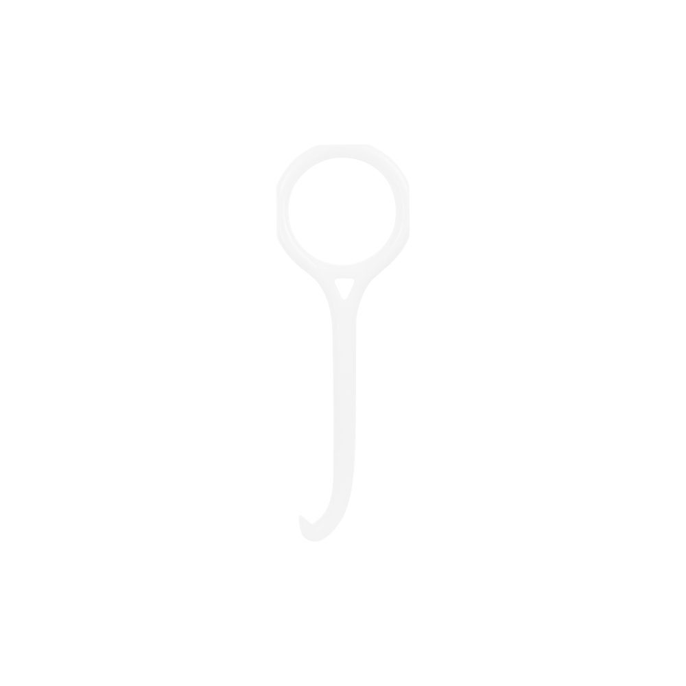 Outil de retrait d'alignement orthodontique, extracteur de bretelles, jolis bretelles invisibles amovibles, soins bucco-dentaires transparents, crochet en plastique, 50 pièces: WHITE