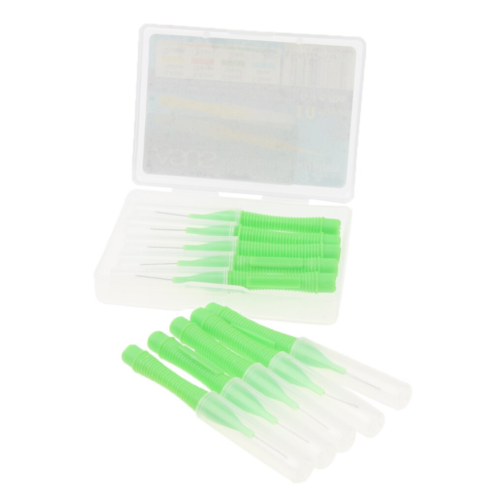 10 styks mellemrumsbørste tandstikker tandtråd tandtråd tænder ren mundpleje sæt