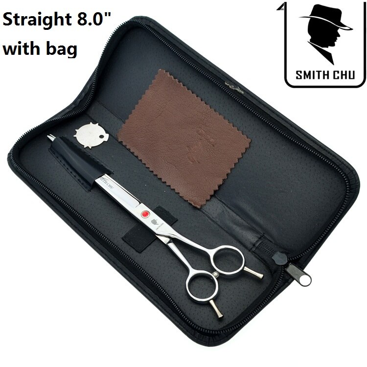 Tijeras de aseo para mascotas Smith Chu, 8 ", Japón 440C, tijeras curvas para cortar el pelo de mascotas, cortadora de pelo B0061C: B0061C-04-80