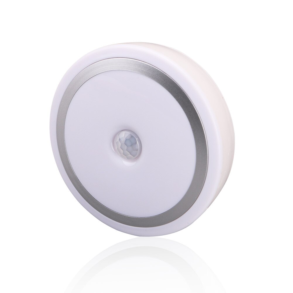 PIR Motion Sensor 6 LEDS Nachtlampje Magneet Batterij Operated Wandlamp Voor Slaapkamer Nachtkastje Gang Keuken Smart Light: Blauw