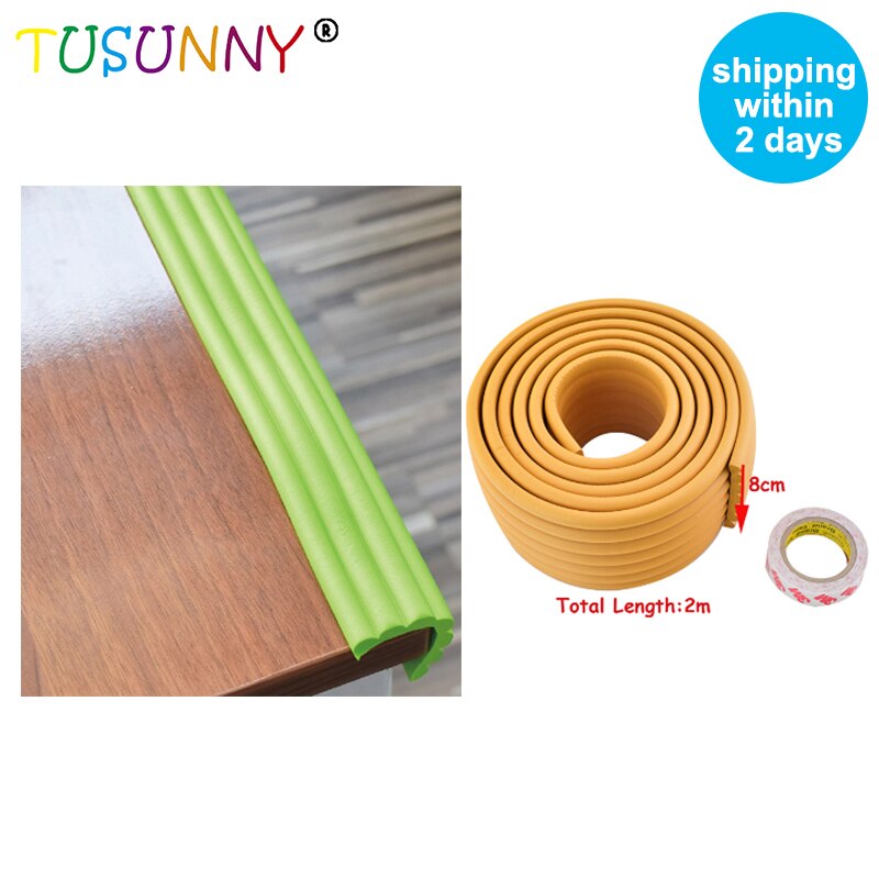 Tusunny 2M Kinderen Bescherming Tafel Guard Strip Veiligheidsproducten Tafelrand Meubels Horror Crash Bar Corner Schuim Bumper