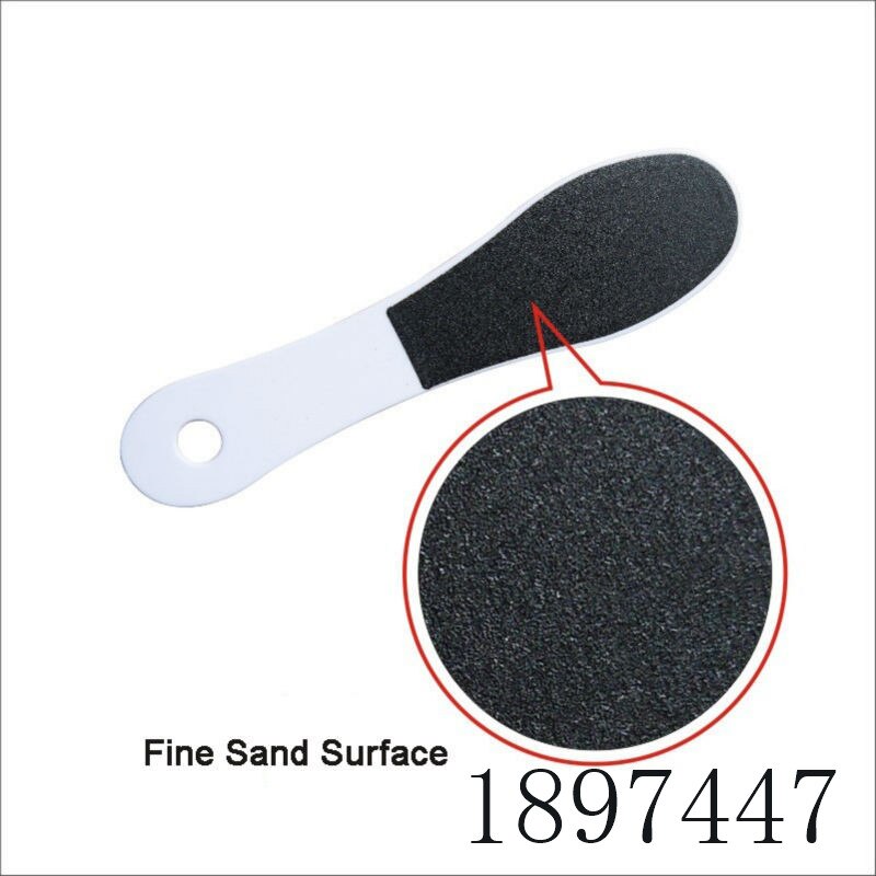 2 STKS Wit Voetrasp dubbelzijdig Voet Bestand met Houten Handvat Eelt Dead Skin Remover Schuren Rasp Pedicure slijpen Tool