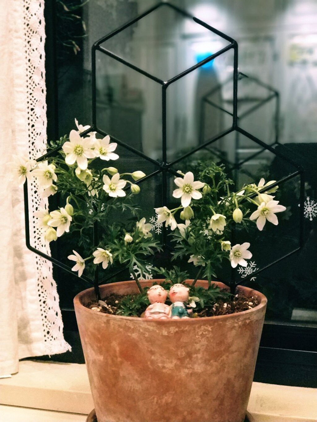 Seway Garden Metal-trellis Lattice-shaped Plant-trellis For Diy Potted Climbing Flowers Patio Wire Lattices Grid Panels#40: L