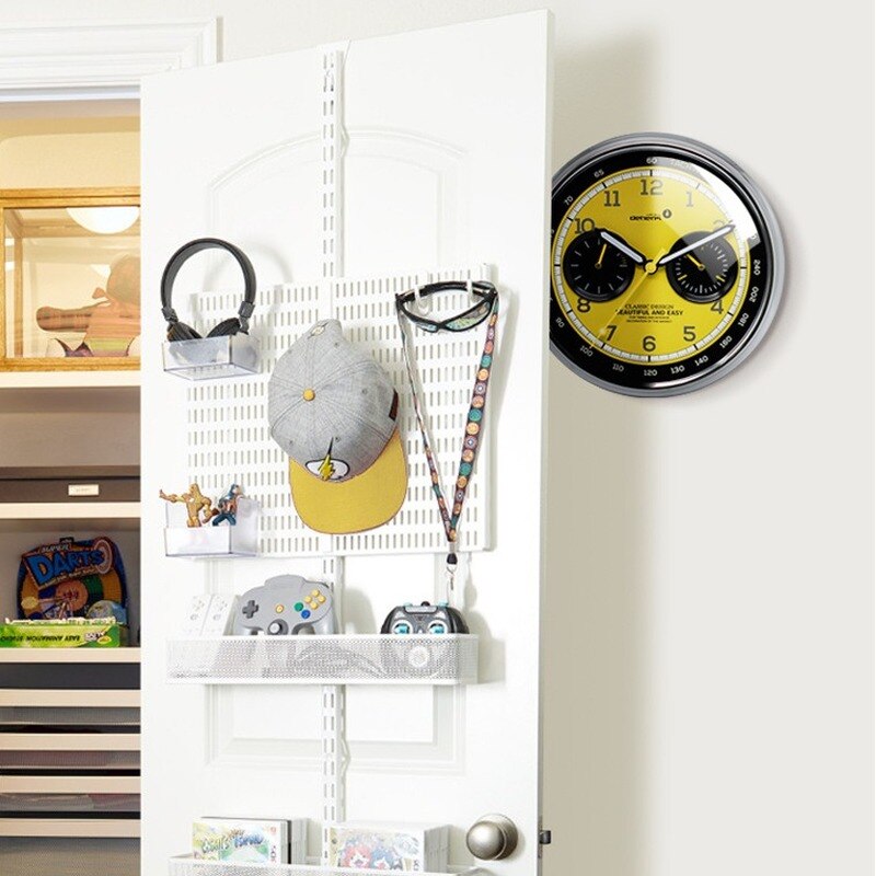 Reloj de pared para el salpicadero, de Metal, barato, para decoración del hogar, dorado, silencioso, para dormitorio, cocina, de cumpleaños