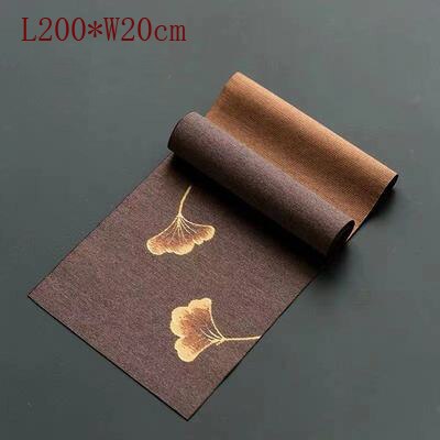 Linnen Tafelloper Slat Mat Chinese/Japanse Stijl Kung Fu Thee Decor Waterdichte Theeceremonie Theewaar Accessoire: A