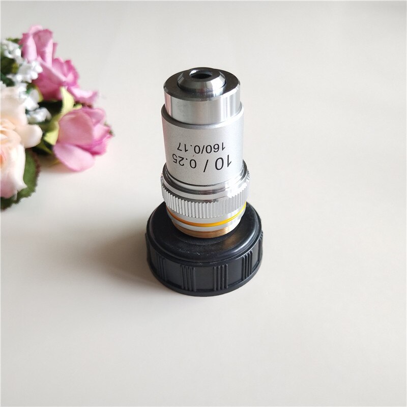 10X 195 Tube 160 Biomicroscope System Achromatic Lab Laboratory Education Bio-Microscope Biological Microscope Objective Lens