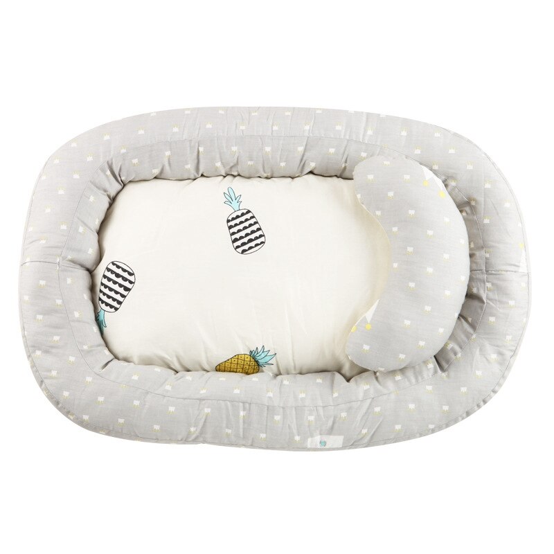 Cama nido portátil para bebé, cuna de viaje extraíble, cuna infantil de algodón para dormir, cuna para niño pequeño, adaptabilidad independiente: Default Title