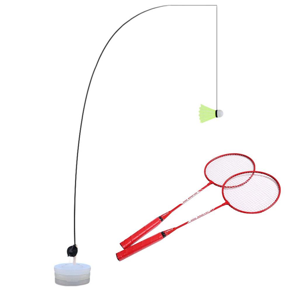 Badminton retur badminton individuell nylon lätt rörelsespel leksaker badminton träningsapparat skolidrott