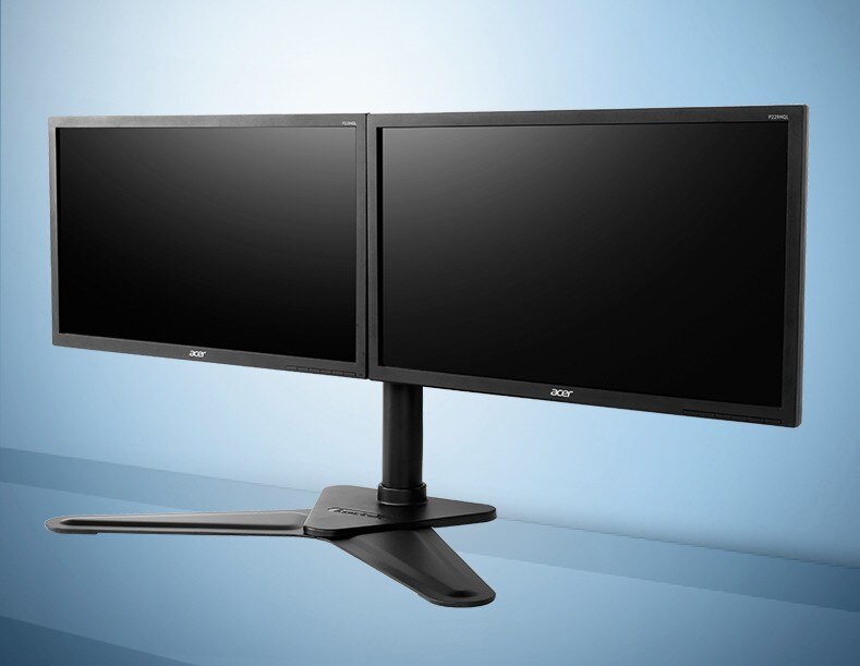 Desktop 10"-30" Dual Monitor Holder Mount Arm Full Motion LED LCD Computer Display Stand Max.Loading 10kgs each head D2D