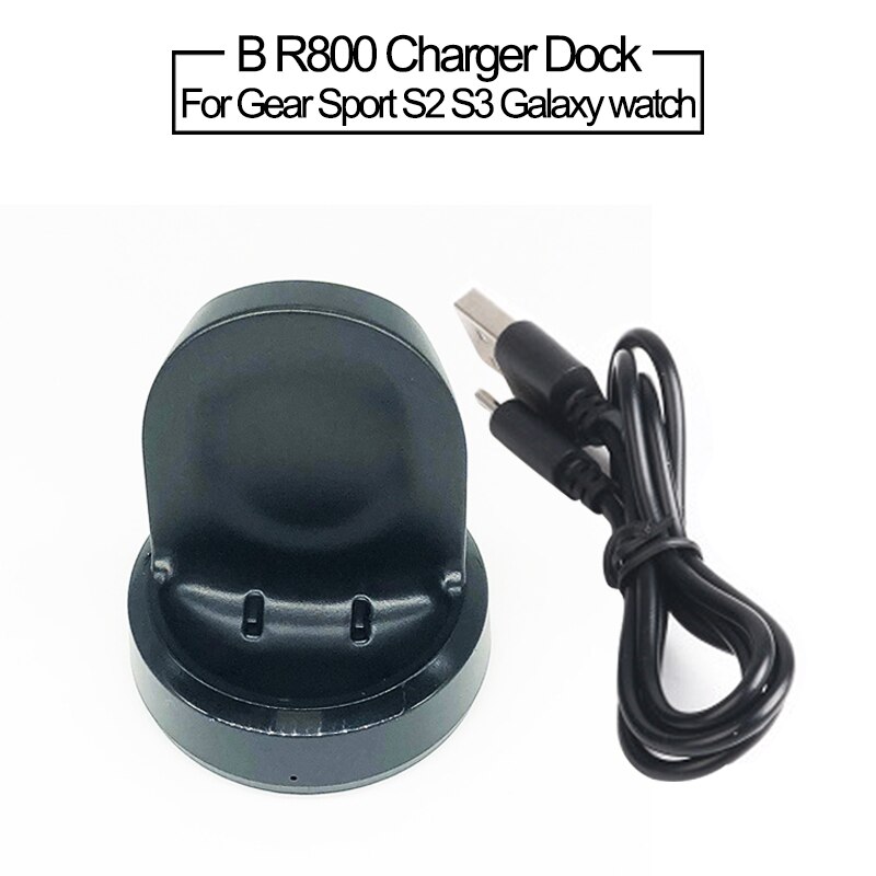 Wireless fast watch Charger Dock Base for Samsung Galaxy Watch 3 Active 2 1 USB Charging Cable for Galaxy Gear Sport S2 S3 Fit E: 4 R800 Dock B