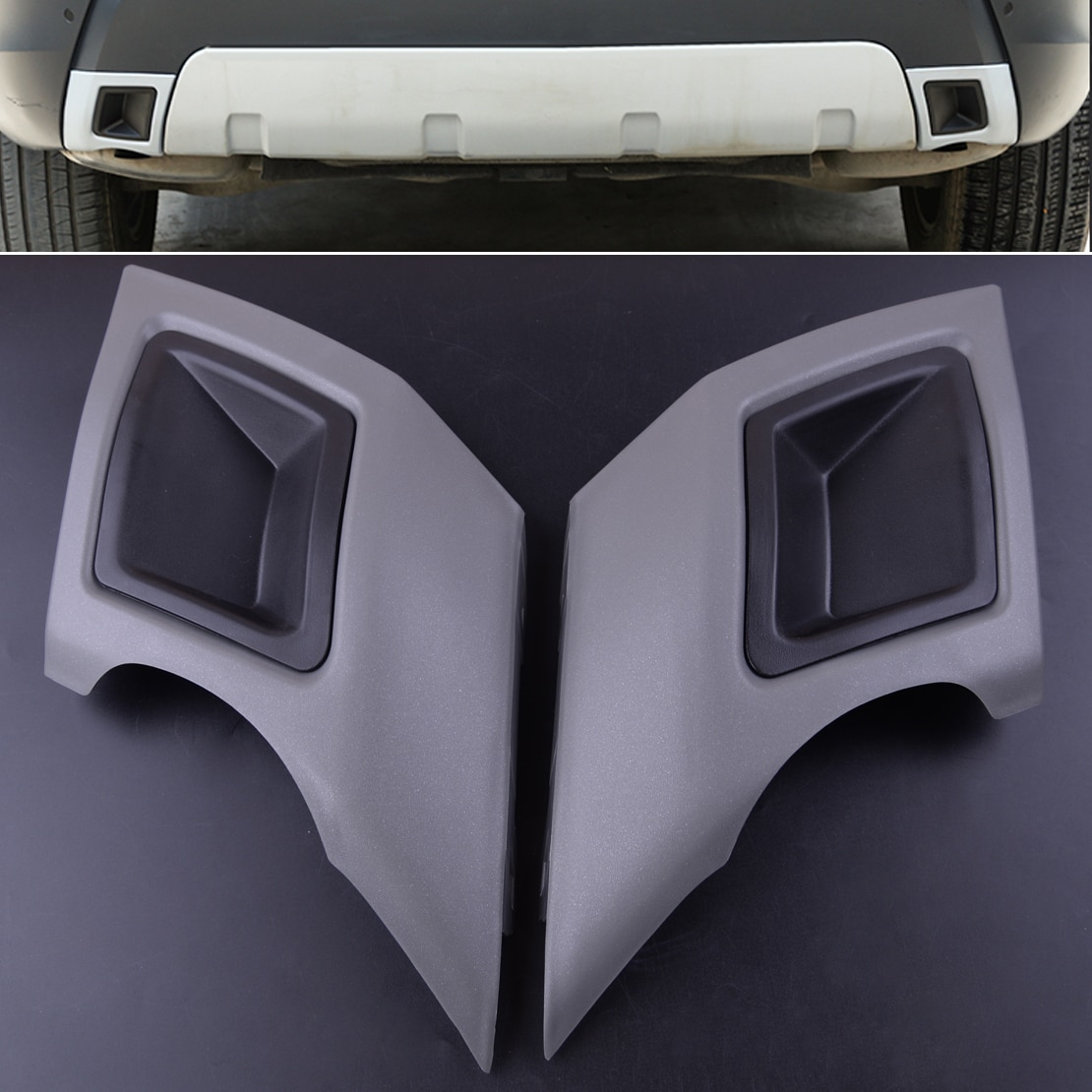 Beler 2 stuks abs uitlaat afdekking passend voor land rover discovery 5 lr5 l462 sse hse