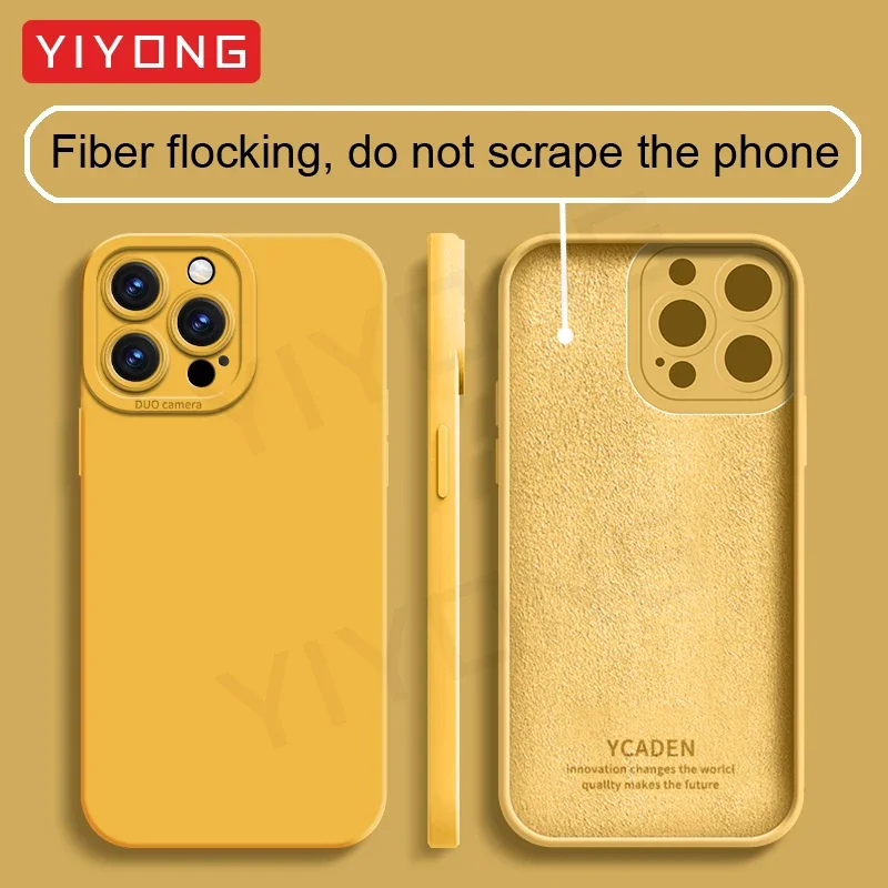 Para Redmi Note14 Pro YIYONG Original cubierta suave de silicona líquida para Xiaomi Redmi Note 14 13 Pro Plus Xiomi Note13 5G funda de teléfono