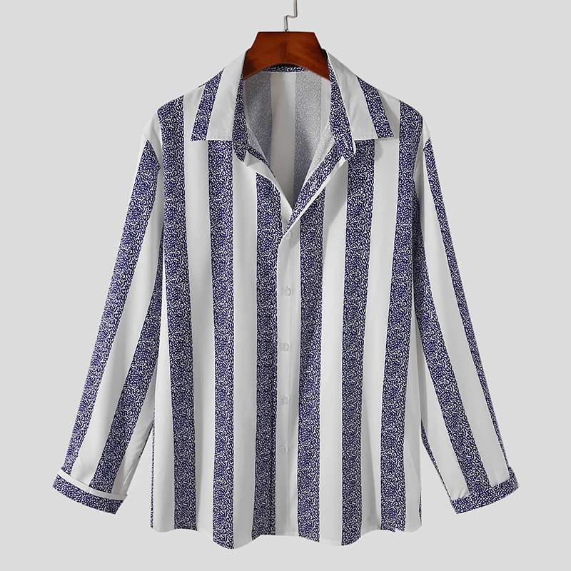 LVCBL, Camicia Da Uomo In Cotone A Maniche Lunghe, Casual, Con Colletto Henley Alla Coreana Giallo M 118297190