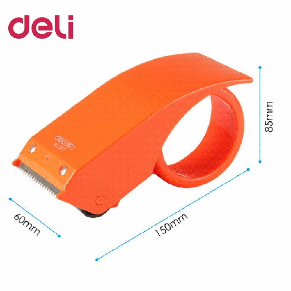 Deli 801 Tape Dispenser Handleiding Verzegeling Tape Snijder Balenpers Carton Sealer Breedte 48mm Verpakker Snijmachine