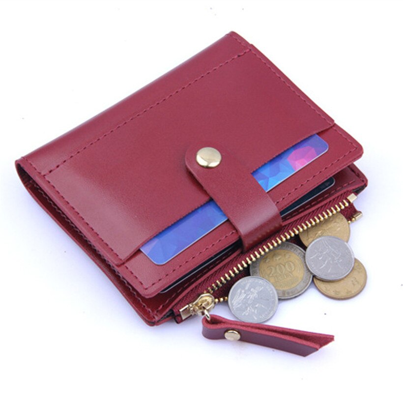 Moda kobiety portfel piękny cukierki kolor mała na zamek błyskawiczny na monety karty kiesy pakiet prezent porte monnaie femme Dropship