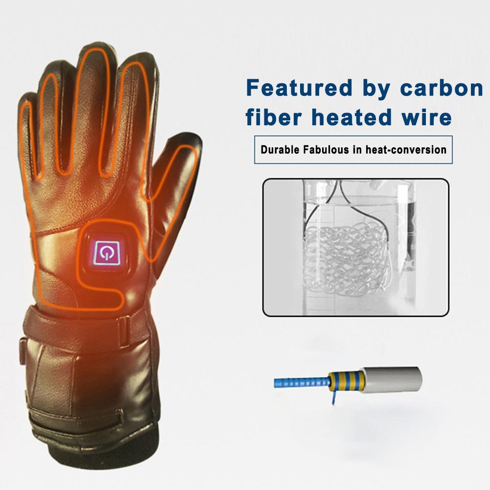 Mannen Vrouwen Oplaadbare Elektrische Warm Verwarmde Handschoenen Batterij Aangedreven Warmte Handschoenen Winter Sport Verwarmde Handschoenen voor Klimmen Skiën