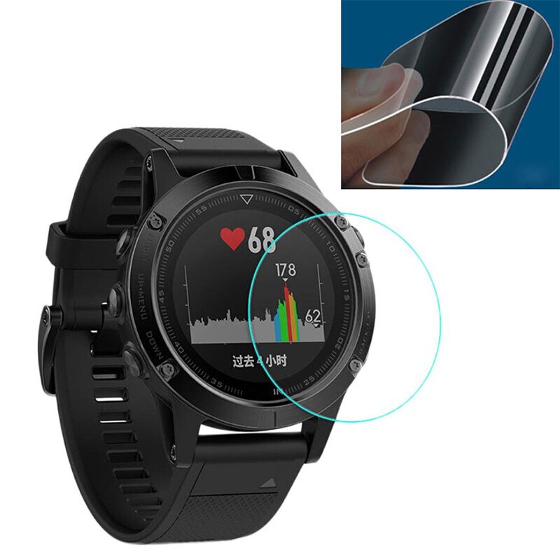 3Pcs Flexibele Gehard Glas Voor Garmin Fenix 5 5S Plus Screen Protector Voor Fenix 6S 6X6 Pro Beschermende Horloge Gezicht Film 9H
