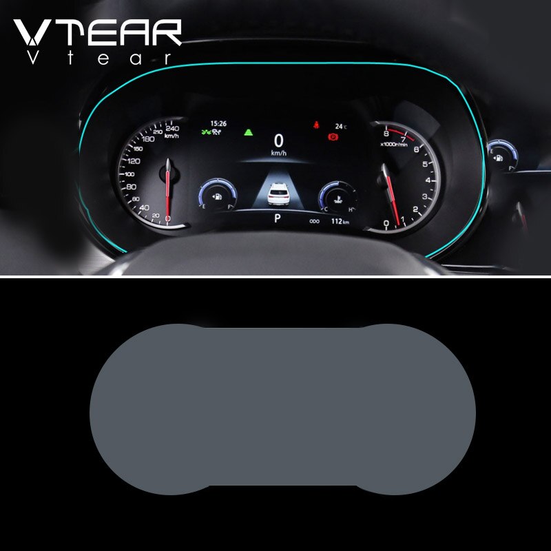 Vtear For Changan CS35 Plus GPS Navigation film sticker Car interior decoration dashboard trim air conditioning panel parts: Center console