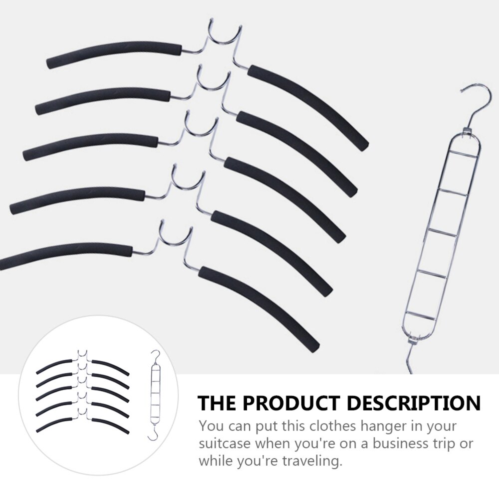 1pc Multilayer Coat Hanger Detachable Metal Multifunction Clothes Hanger