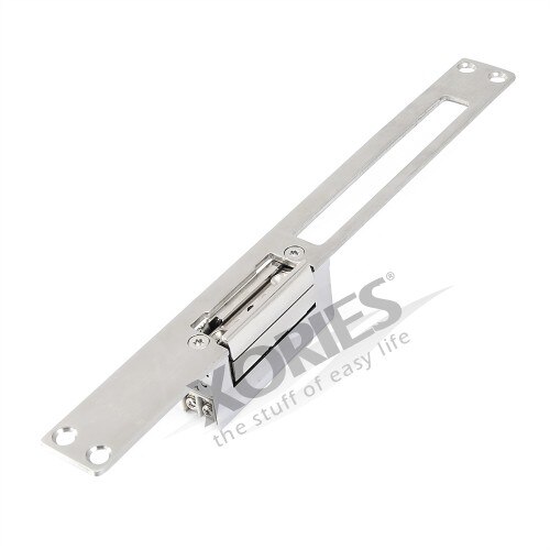 HOMSECUR Electric Door Strike Lock Long Face Plate For Access Control Fail Secure Mode