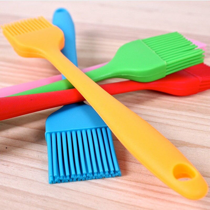 1pc siliconen bakkwasten voor het bestrijken van gebak, oliekwasten voor cake, brood, boter, bakgereedschap, keukenveiligheid, bbq-borstelhandvat