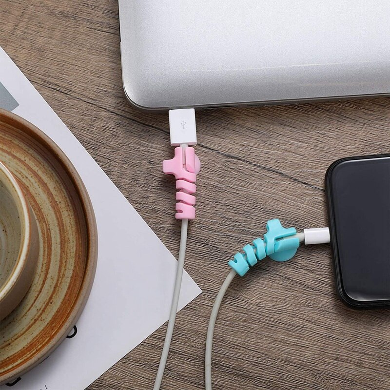 36 Pieces Cable Protector,Charger Protector Flexible Silicone USB Protector Suit for All Cellphone Data Lines