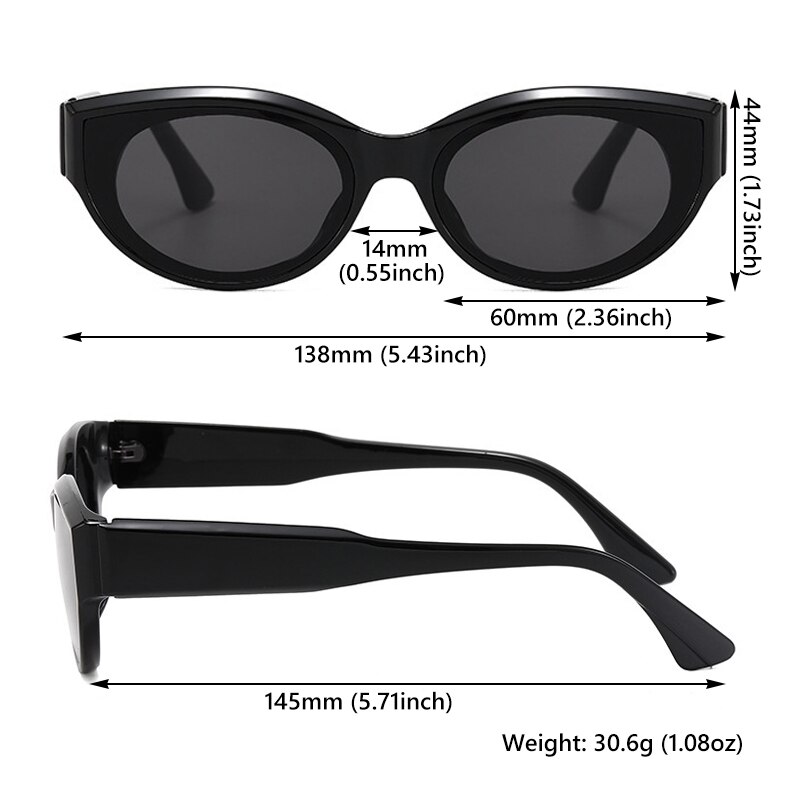 Retro Oval Frame Sunglasses Catwalk Small Frame Sun Glasses Men's/Women's Universal UV Protection Outdoor Travel Eyewear