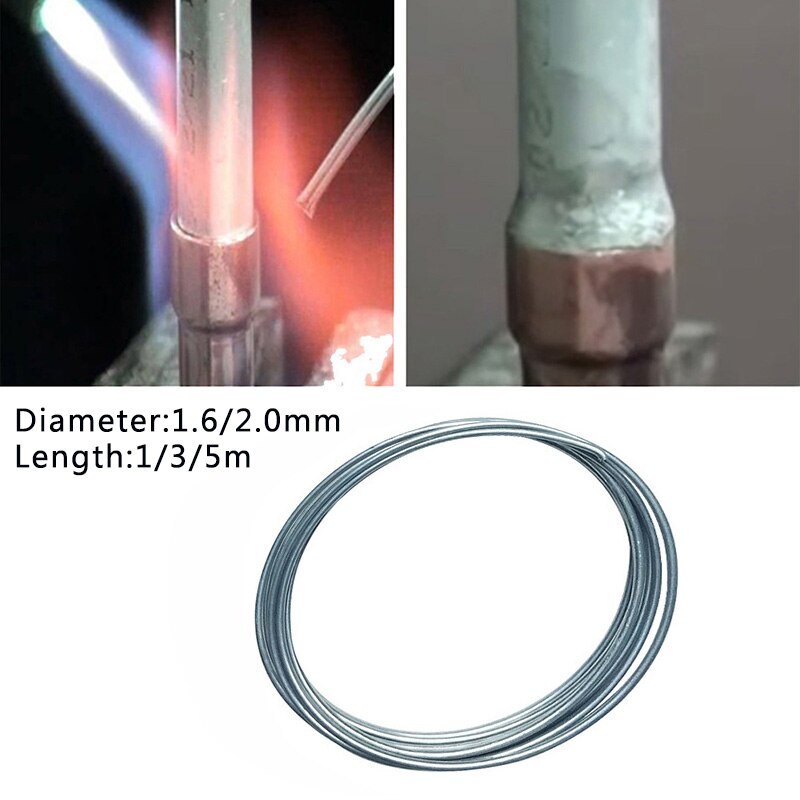 1.6/2mm* 1M/3M/5M Copper Aluminum Weld Cored Wire Low Temperature Aluminium Welding Rod For Welding Condenser