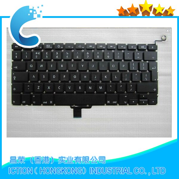 100% UK Laptop Keyboard For Apple Macbook Pro A1278 Keyboard MC700 MC724 MD313 MD314 UK Keyboard Replacement