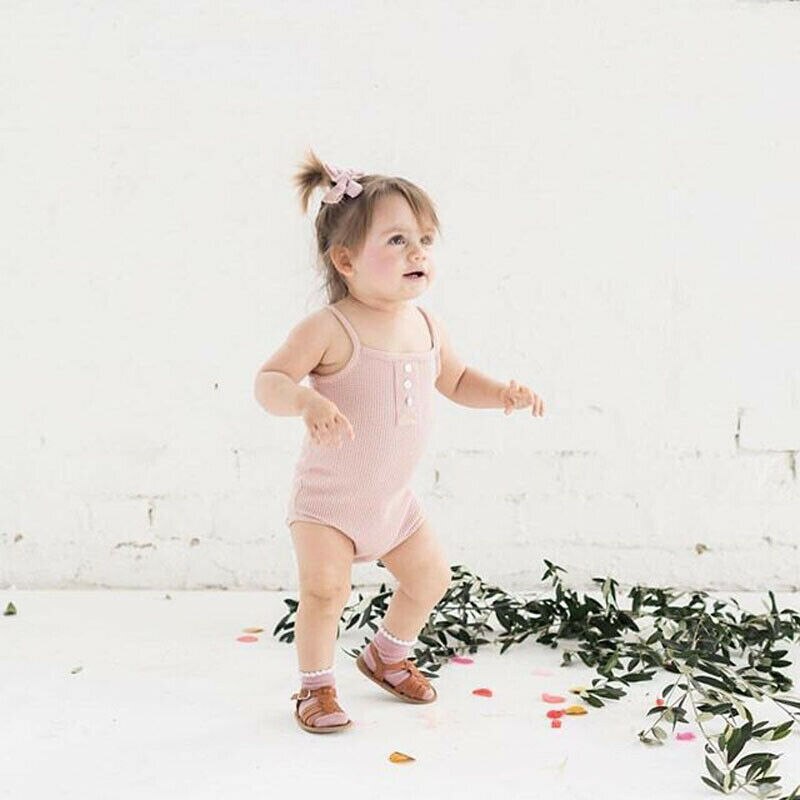 UK Peuter Kid Baby Meisje Jongen 0-24 M Mouwloze Jumpsuit Playsuit Bodysuit Outfit