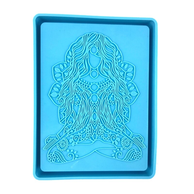 Rolling Tray Epoxy Resin Mold Jewelry Storage Holder Silicone Mould DIY Crafts Serving Plate Decorations Casting Tool: 1