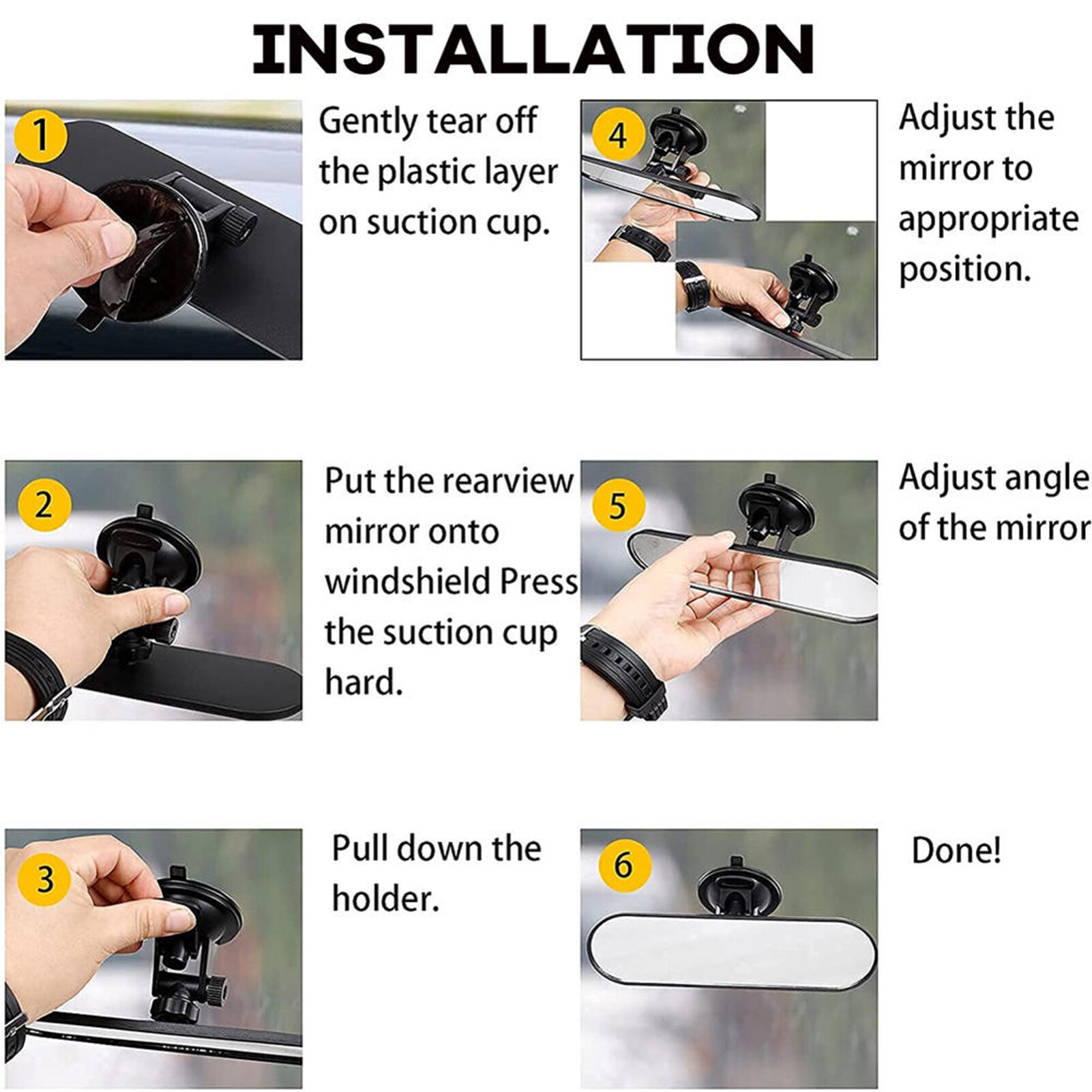 Achteruitkijkspiegel Auto Examinator Spiegel Anti Glare Binnenspiegel Auto Spiegel Rijden Spiegel Auto Spiegel Achteruitkijkspiegels Voor suv