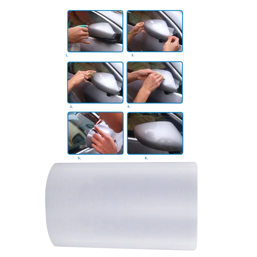 Clear Car Door Sill Cover Films Sheet PVC Wrap Sticker Protect Accessories